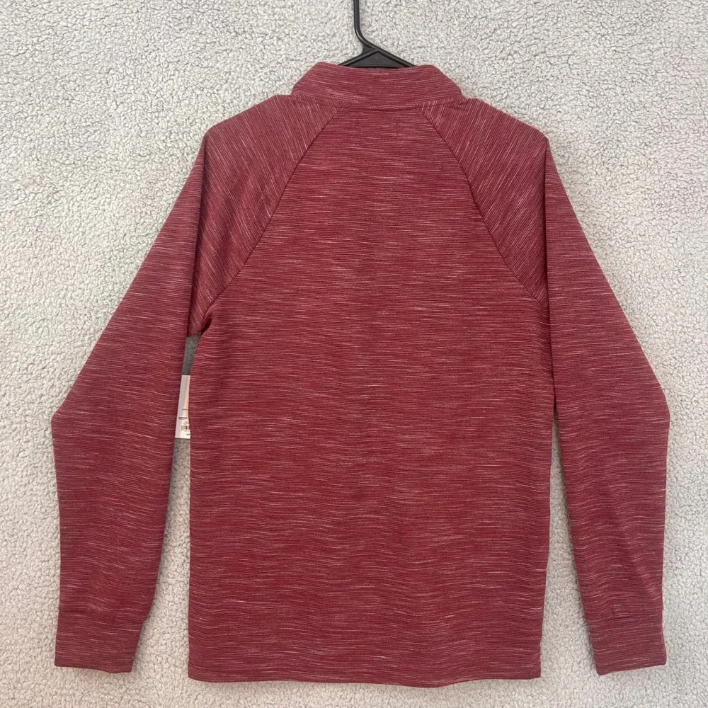 APT.9 Men's size Small Red Maroon Burgundy‎ Heathered 1/4 Half Zip Sweater